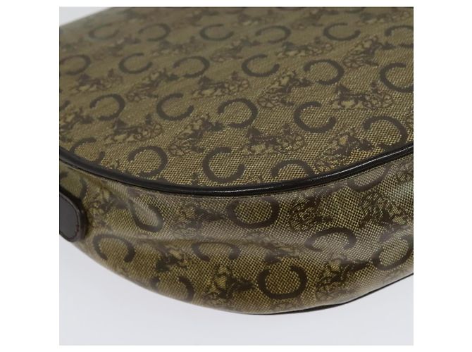 Céline Borsa a Spalla Celine C Sulky PVC Beige Oro Auth 138455 D'oro - vista 12
