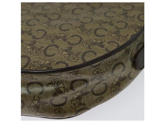 Céline Borsa a Spalla Celine C Sulky PVC Beige Oro Auth 138455 D'oro - vista 13