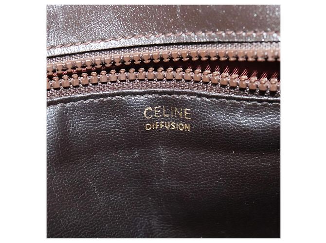 Céline Borsa a Spalla Celine C Sulky PVC Beige Oro Auth 138455 D'oro - vista 16