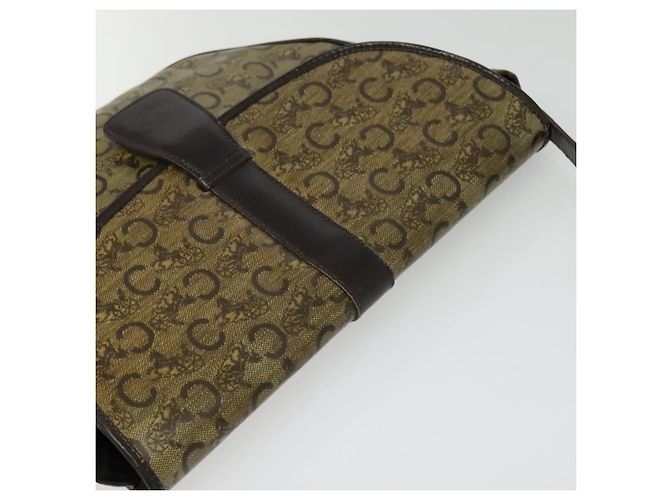 Céline Borsa a Spalla Celine C Sulky PVC Beige Oro Auth 138455 D'oro - vista 6