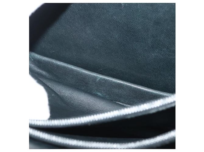Borsa a Spalla CÉLINE Carrozza in Pelle Nera e Oro Auth yk19109 Nero D'oro - vista 21