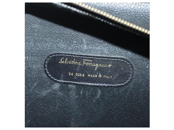 Borsa da lavoro in pelle nera e oro Salvatore Ferragamo Auth bs28482 Nero D'oro - vista 15