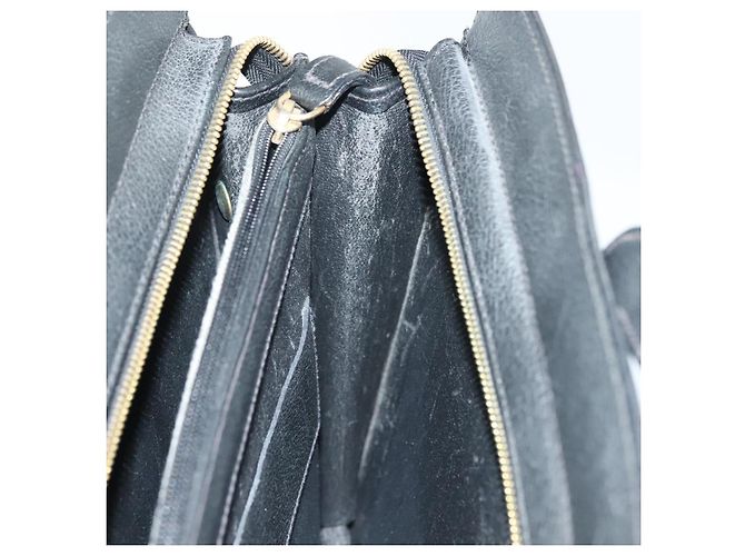 Borsa da lavoro in pelle nera e oro Salvatore Ferragamo Auth bs28482 Nero D'oro - vista 21