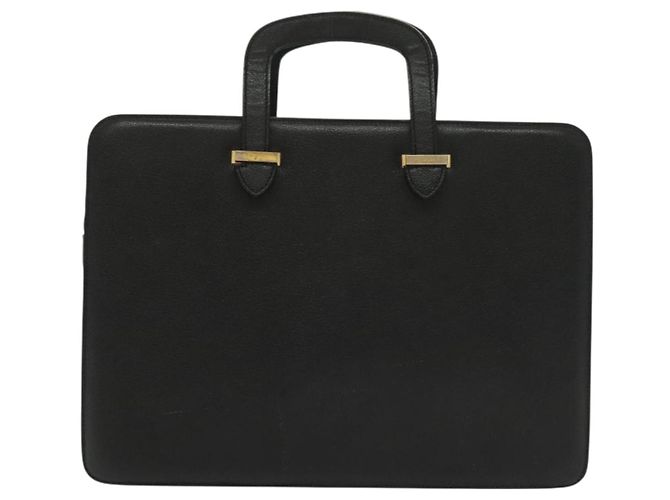 Borsa da lavoro in pelle nera e oro Salvatore Ferragamo Auth bs28482 Nero D'oro - vista 3