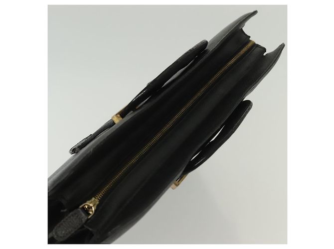 Borsa da lavoro in pelle nera e oro Salvatore Ferragamo Auth bs28482 Nero D'oro - vista 6