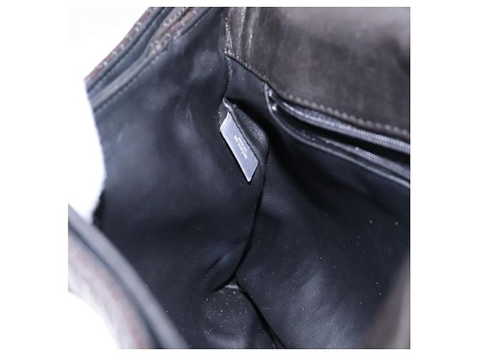 BALLY Borsa a Mano Matelassé in Pelle Nera e Oro Auth ki5898 Nero D'oro - vista 20