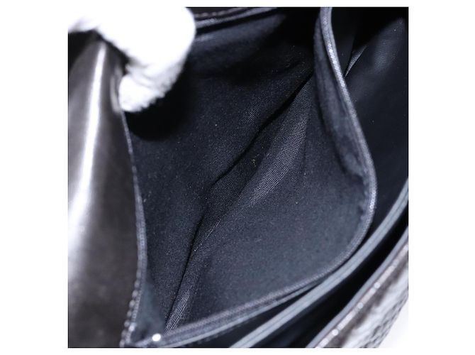 BALLY Borsa a Mano Matelassé in Pelle Nera e Oro Auth ki5898 Nero D'oro - vista 21