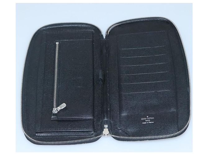 LOUIS VUITTON Organizer Taiga Atoll Custodia da Viaggio Ardoise M30652 LV Auth 139467 Grigio - vista 10