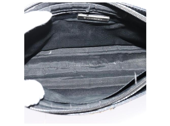 Borsa a Spalla Nova Check in Tela Beige e Argento Autentica Burberry 138221 - vista 17