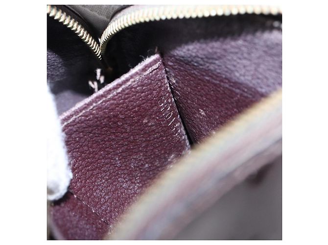 LOUIS VUITTON Pochette Cosmetica PM Monogram Vernis Amarante M91495 Auth 139388 Bordò - vista 12