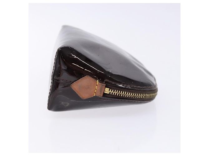 LOUIS VUITTON Pochette Cosmetica PM Monogram Vernis Amarante M91495 Auth 139388 Bordò - vista 3