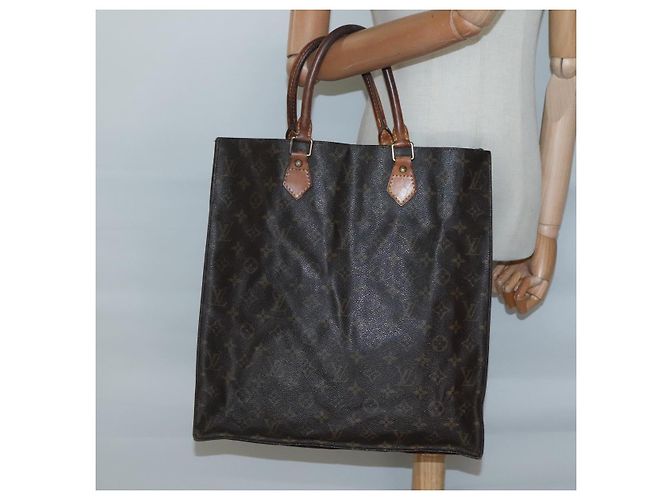 LOUIS VUITTON Borsa Sac Plat Monogram M51140 Auth LV 138697 Monogramma - vista 19