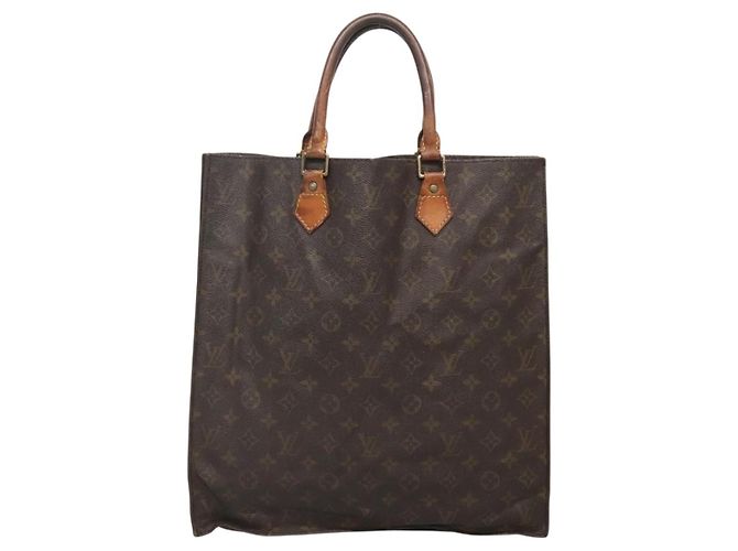 LOUIS VUITTON Borsa Sac Plat Monogram M51140 Auth LV 138697 Monogramma - vista 2