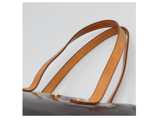 LOUIS VUITTON Borsa Tote Bellevue GM Monogram Vernis Amarante M93589 Auth 137375 Bordò - vista 14