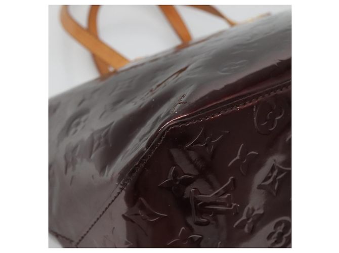 LOUIS VUITTON Borsa Tote Bellevue GM Monogram Vernis Amarante M93589 Auth 137375 Bordò - vista 17