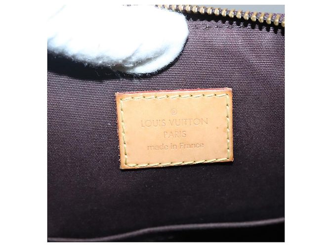 LOUIS VUITTON Borsa Tote Bellevue GM Monogram Vernis Amarante M93589 Auth 137375 Bordò - vista 18