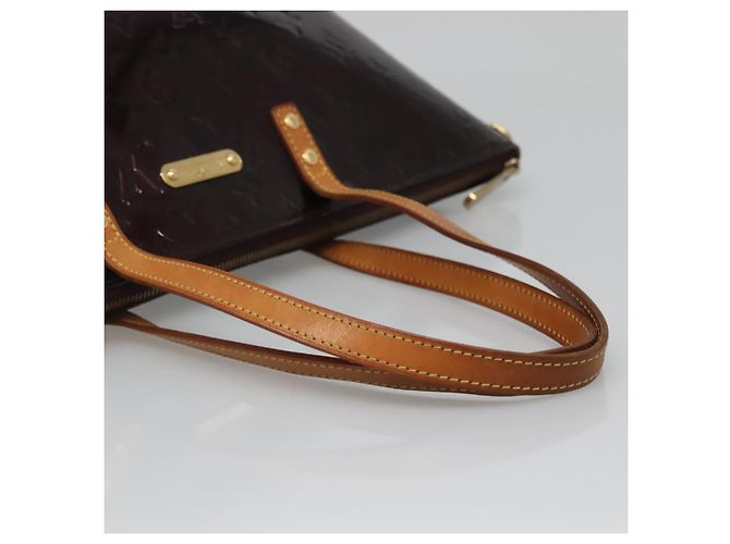 LOUIS VUITTON Borsa Tote Bellevue GM Monogram Vernis Amarante M93589 Auth 137375 Bordò - vista 7