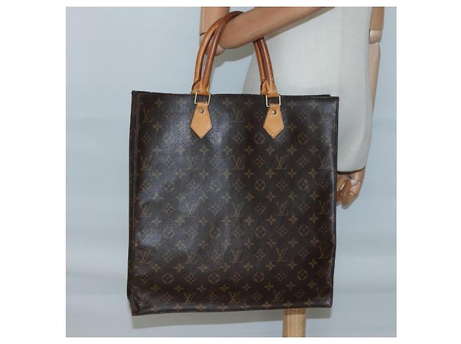 LOUIS VUITTON Borsa Sac Plat Monogram M51140 LV Auth 137711 Monogramma - vista 20