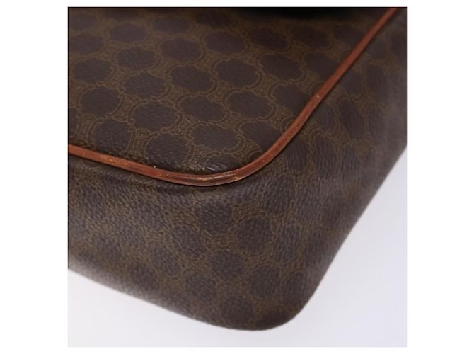 Céline Borsa a spalla in tela Macadam CELINE in pelle PVC marrone oro Auth 138817 D'oro - vista 10