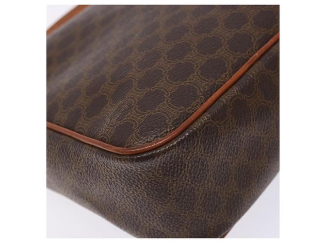 Céline Borsa a spalla in tela Macadam CELINE in pelle PVC marrone oro Auth 138817 D'oro - vista 13