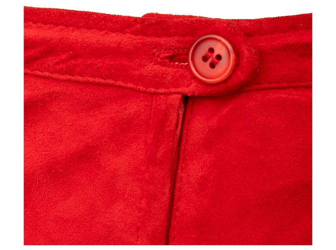 Falda Mini de Ante Valentino Roja - vista 4