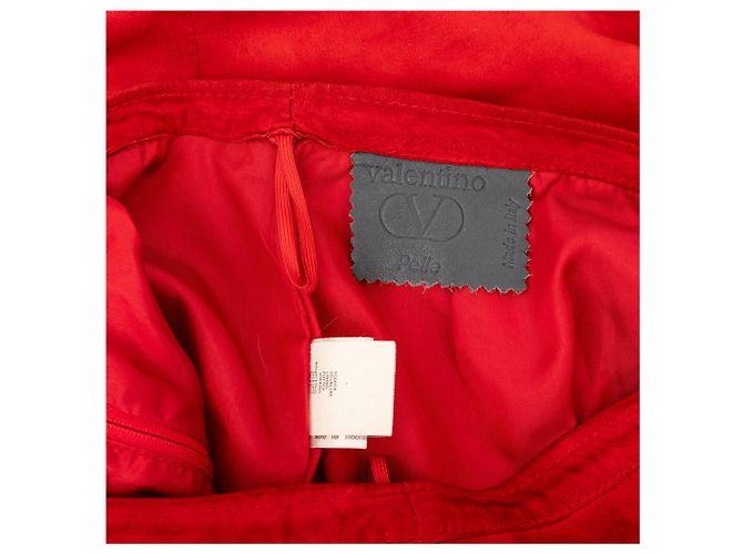 Falda Mini de Ante Valentino Roja - vista 5