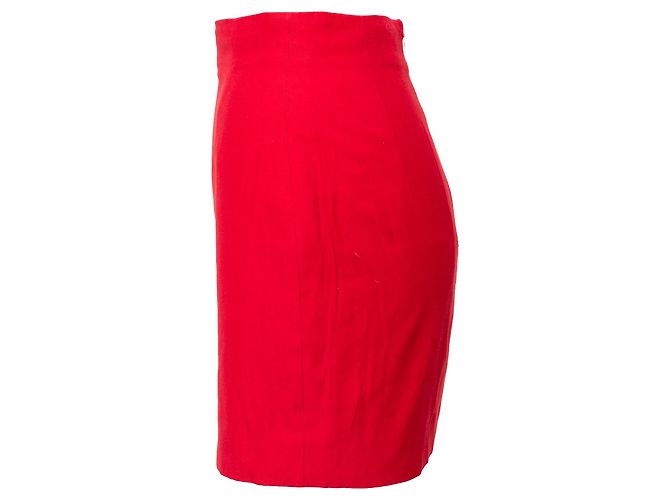 Mini saia Gianni Versace Vermelho - vista 2