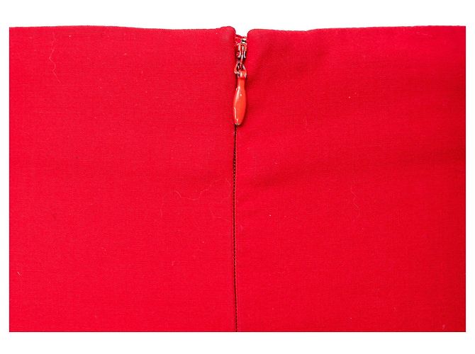 Mini saia Gianni Versace Vermelho - vista 6