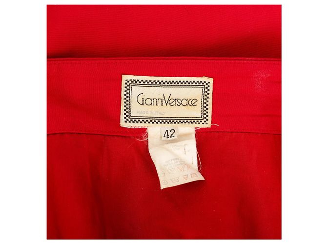 Mini saia Gianni Versace Vermelho - vista 7