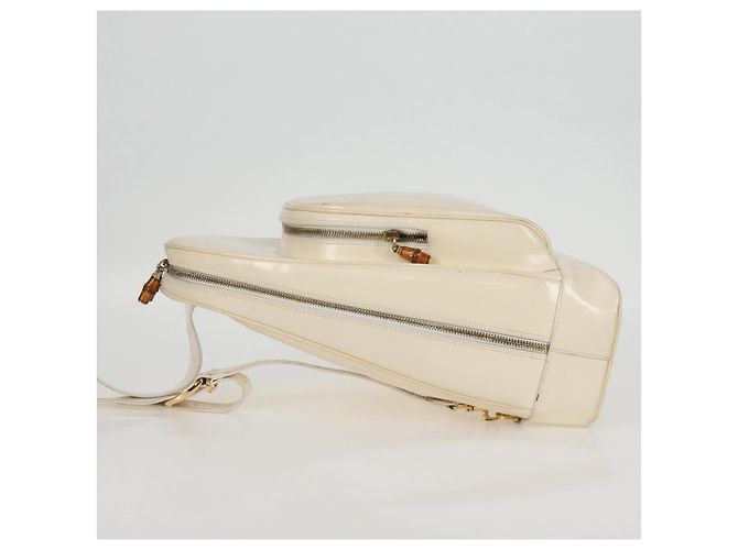 Borsa a Corpo GUCCI Smalto Oro Bianco 003 2113 0027 Auth bs28429 - vista 7