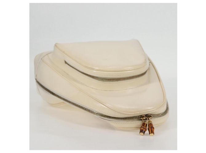 Borsa a Corpo GUCCI Smalto Oro Bianco 003 2113 0027 Auth bs28429 - vista 9