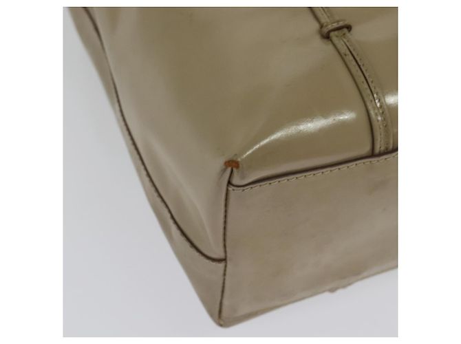 PRADA Handtasche aus Lackleder Beige Auth 137502 - Ansicht 12