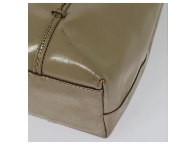 PRADA Handtasche aus Lackleder Beige Auth 137502 - Ansicht 13