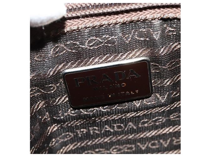 PRADA Handtasche aus Lackleder Beige Auth 137502 - Ansicht 15