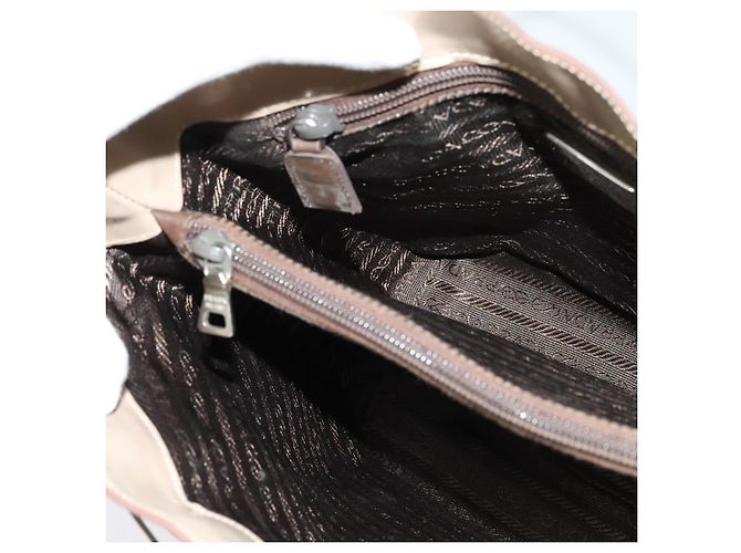 PRADA Handtasche aus Lackleder Beige Auth 137502 - Ansicht 18