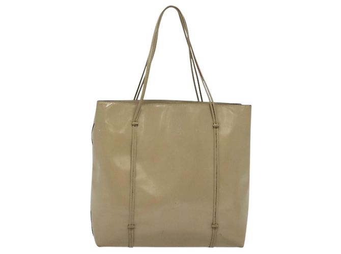 PRADA Handtasche aus Lackleder Beige Auth 137502 - Ansicht 3