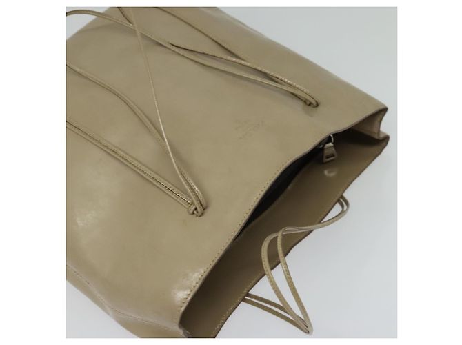 PRADA Handtasche aus Lackleder Beige Auth 137502 - Ansicht 6
