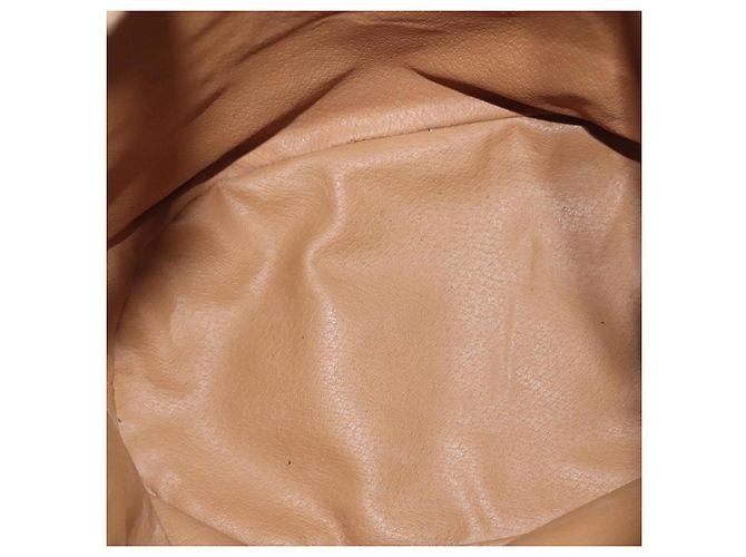 Céline Borsa a Spalla in Tela Macadam CELINE in Pelle PVC Marrone Oro Auth 136070 D'oro - vista 17