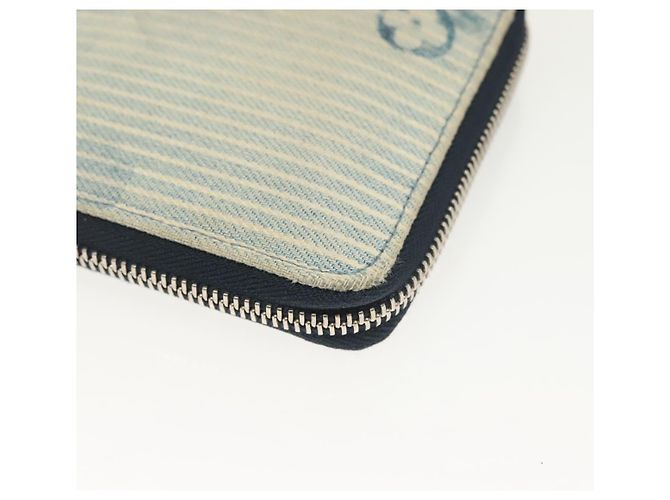 PORTAFOGLI COMPACT ZIPPY MONOGRAM ACQUARELLO BLU LOUIS VUITTON M80461 Auth bs28348 - vista 10