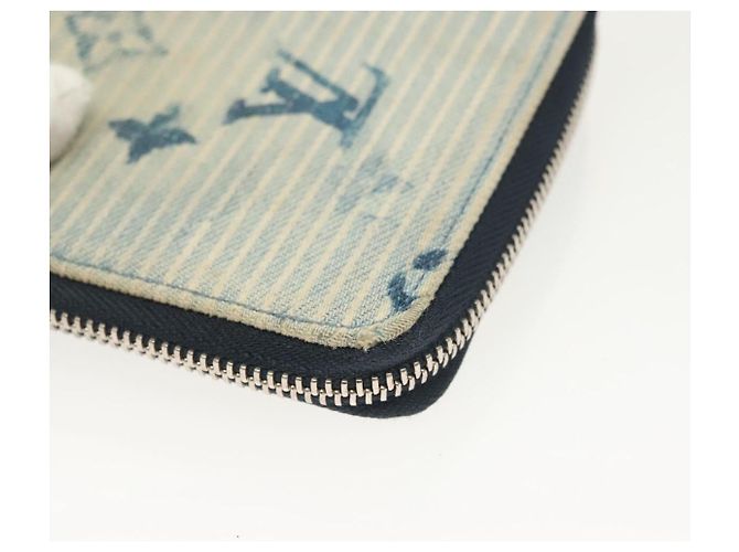 PORTAFOGLI COMPACT ZIPPY MONOGRAM ACQUARELLO BLU LOUIS VUITTON M80461 Auth bs28348 - vista 15