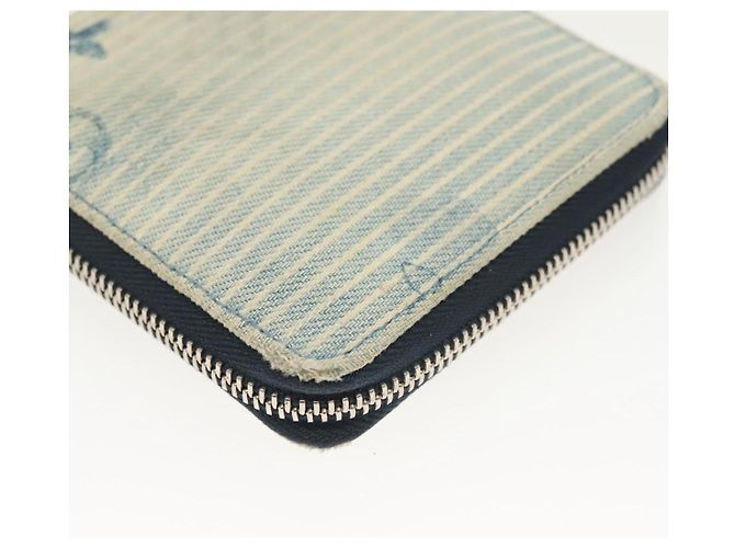 PORTAFOGLI COMPACT ZIPPY MONOGRAM ACQUARELLO BLU LOUIS VUITTON M80461 Auth bs28348 - vista 17