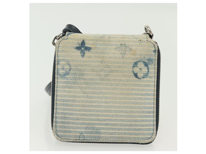 PORTAFOGLI COMPACT ZIPPY MONOGRAM ACQUARELLO BLU LOUIS VUITTON M80461 Auth bs28348 - vista 2