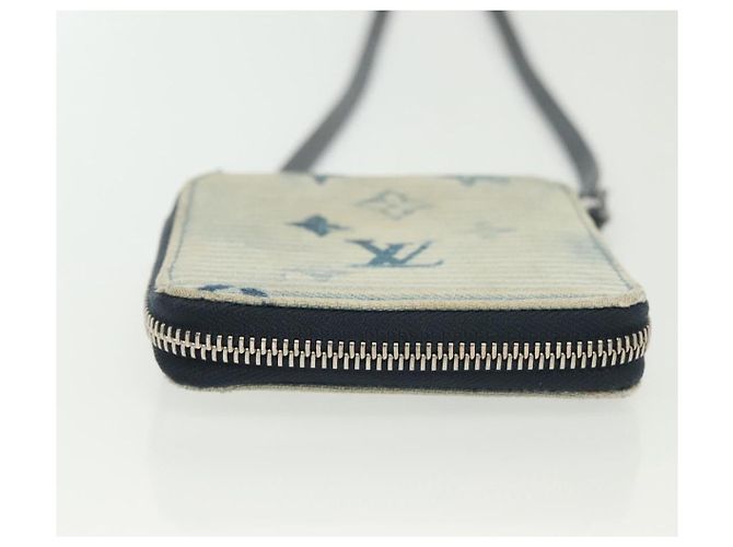PORTAFOGLI COMPACT ZIPPY MONOGRAM ACQUARELLO BLU LOUIS VUITTON M80461 Auth bs28348 - vista 5