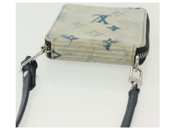 PORTAFOGLI COMPACT ZIPPY MONOGRAM ACQUARELLO BLU LOUIS VUITTON M80461 Auth bs28348 - vista 6