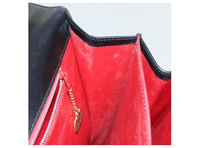 Céline CELINE Hand Bag Leather Black Gold Auth 139446 Golden - view 19
