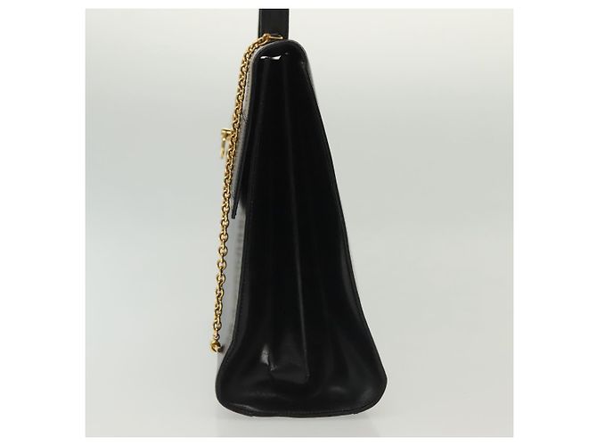 Céline CELINE Hand Bag Leather Black Gold Auth 139446 Golden - view 4