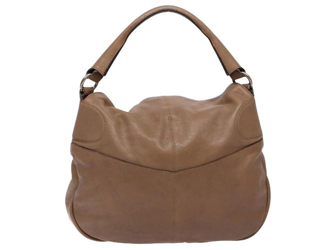 Borsa a Spalla Salvatore Ferragamo in Pelle Beige Oro Auth BA4410 D'oro - vista 3