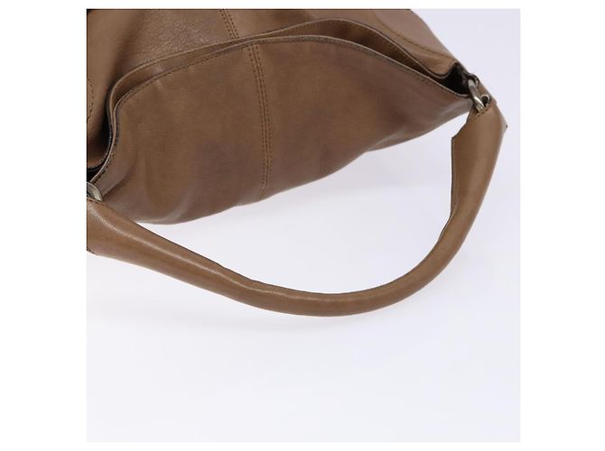 Borsa a Spalla Salvatore Ferragamo in Pelle Beige Oro Auth BA4410 D'oro - vista 7