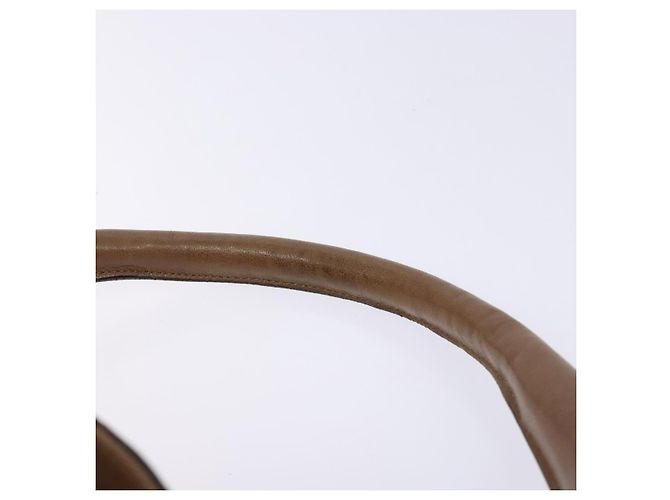 Borsa a Spalla Salvatore Ferragamo in Pelle Beige Oro Auth BA4410 D'oro - vista 8
