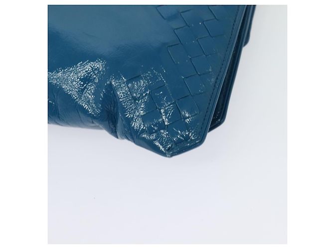 Autre Marque Borsa a Spalla in Pelle Blu INTRECCIATO di BOTTEGA VENETA Auth bs28779 - vista 13